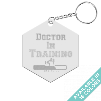 Doctor in Training Hexagon Keychain